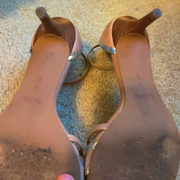 $145 COACH Women's Maxine Beechwood/Silver Calf Leather Sandal US Sz 8 - Picture 14 of 14